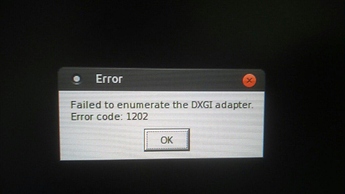 orAL 1202 error message