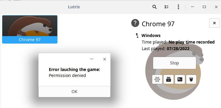 Malfunction Adviser Farmer Solved] Permission is denied when I try to launch a game - Support - Lutris  Forums