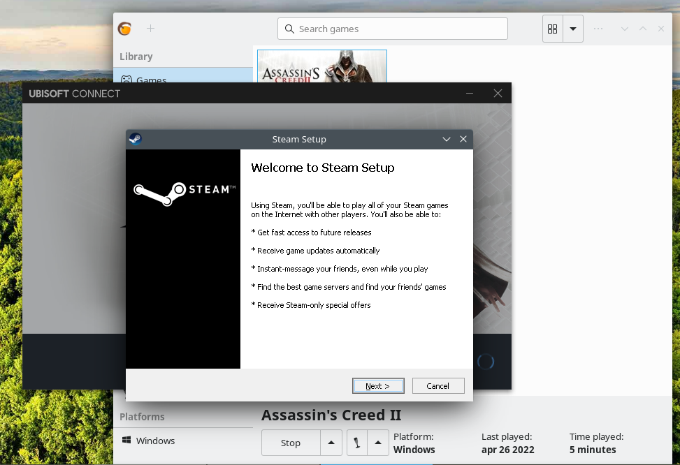suggest Suri courtesy Assassins Creed II instalation - Steam + Uplay - General Discussion -  Lutris Forums